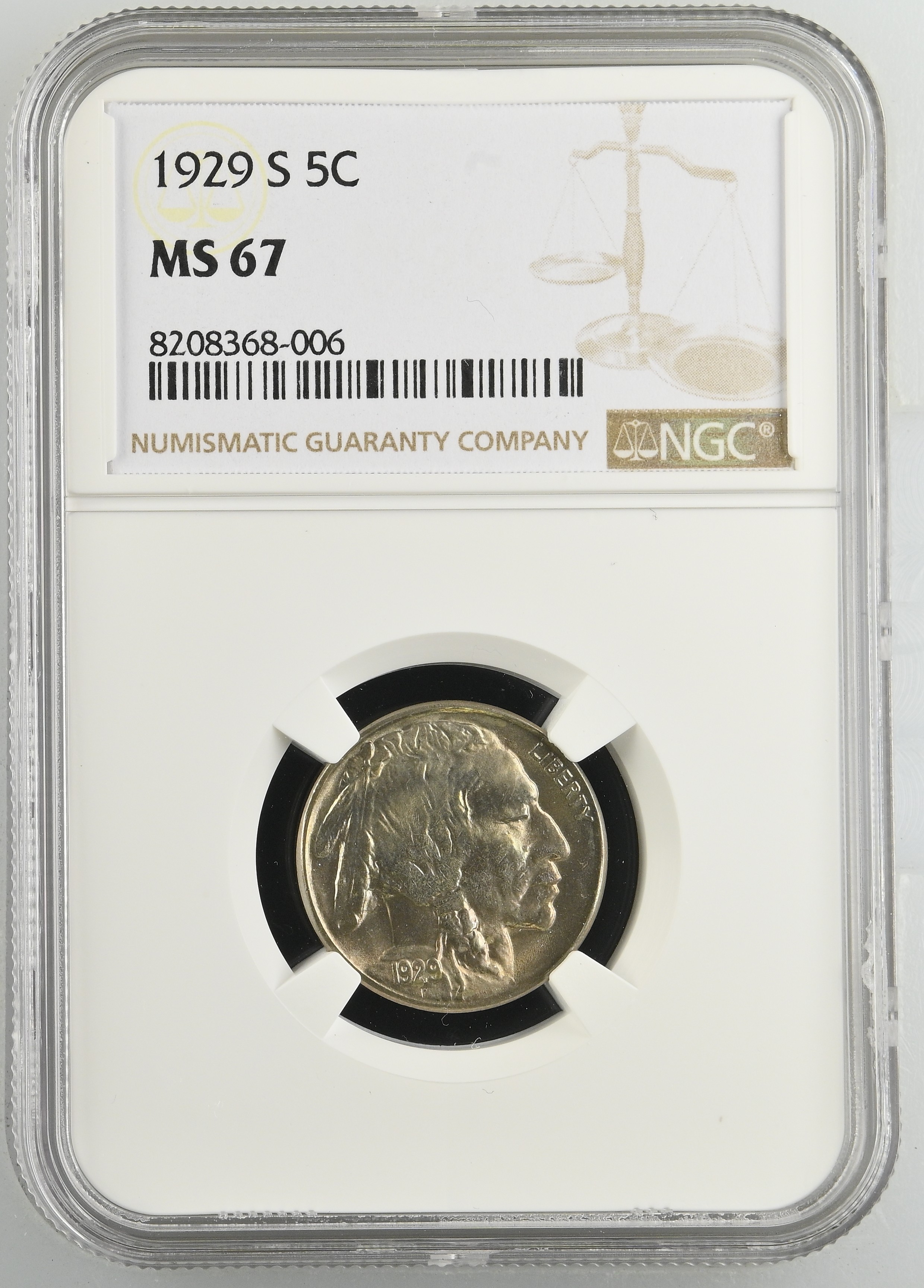 1929-S 5c MS