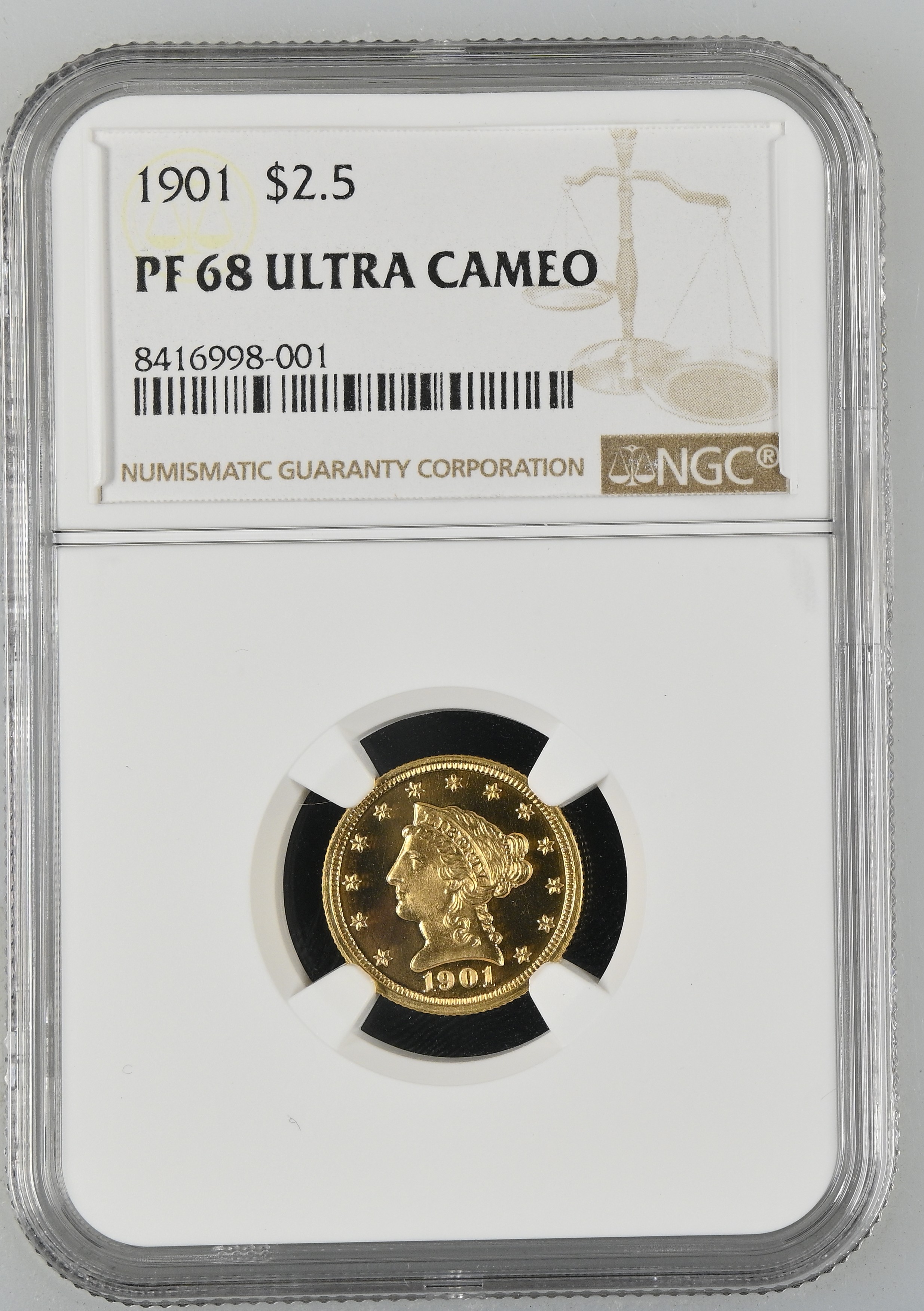1901 $2 1/2 PR DCAM