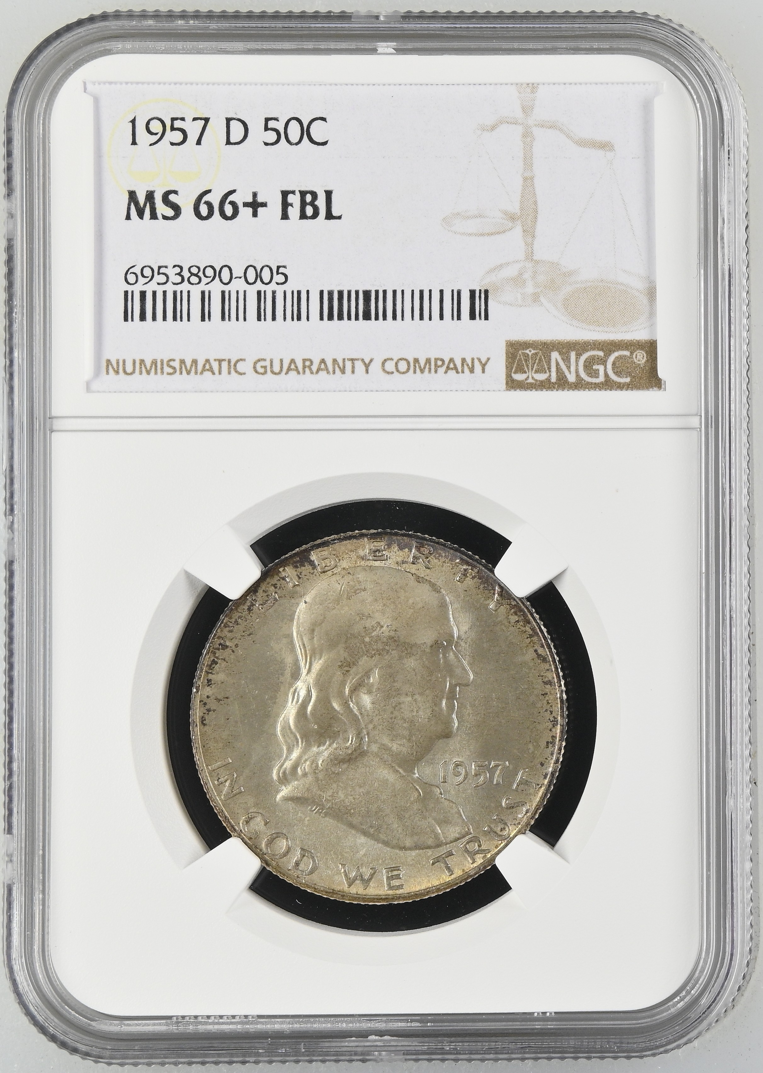 1957-D 50c MS FBL
