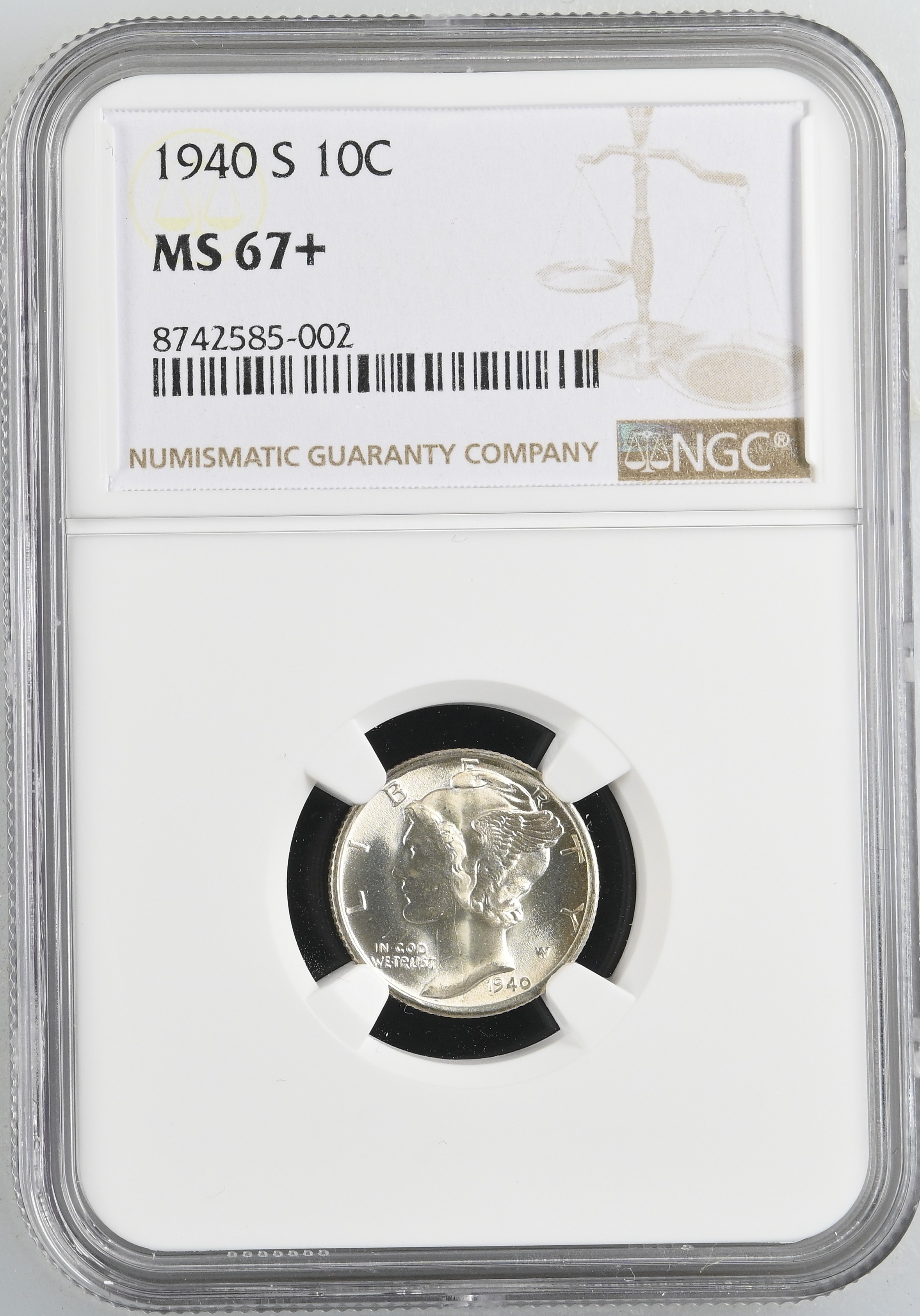 1940-S 10c MS