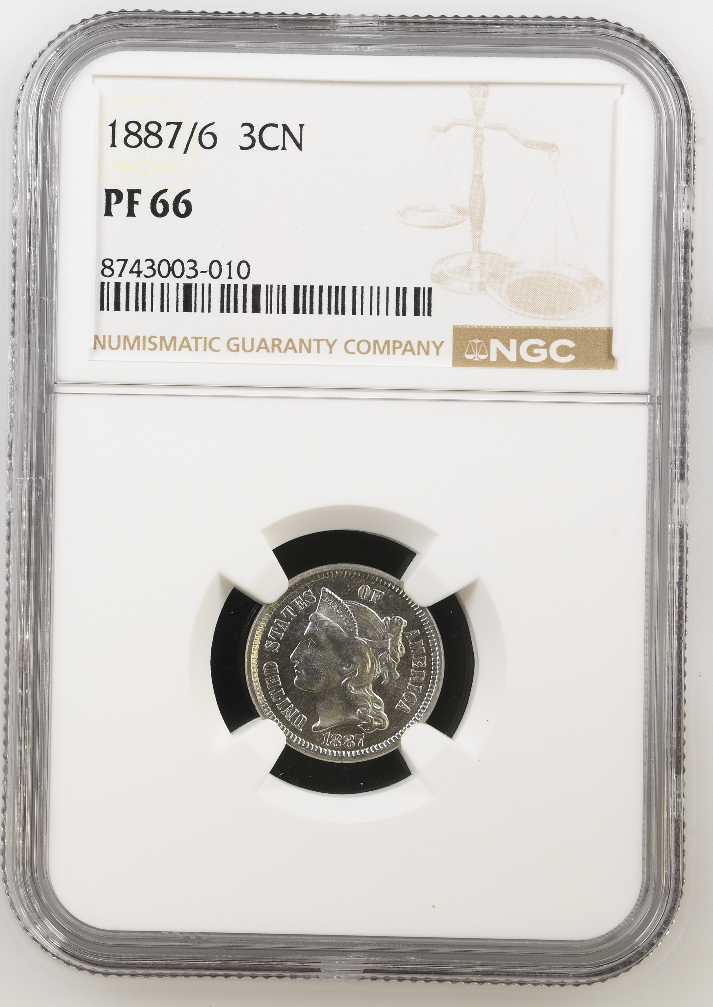 1887/6 3cN Strong Overdate PR