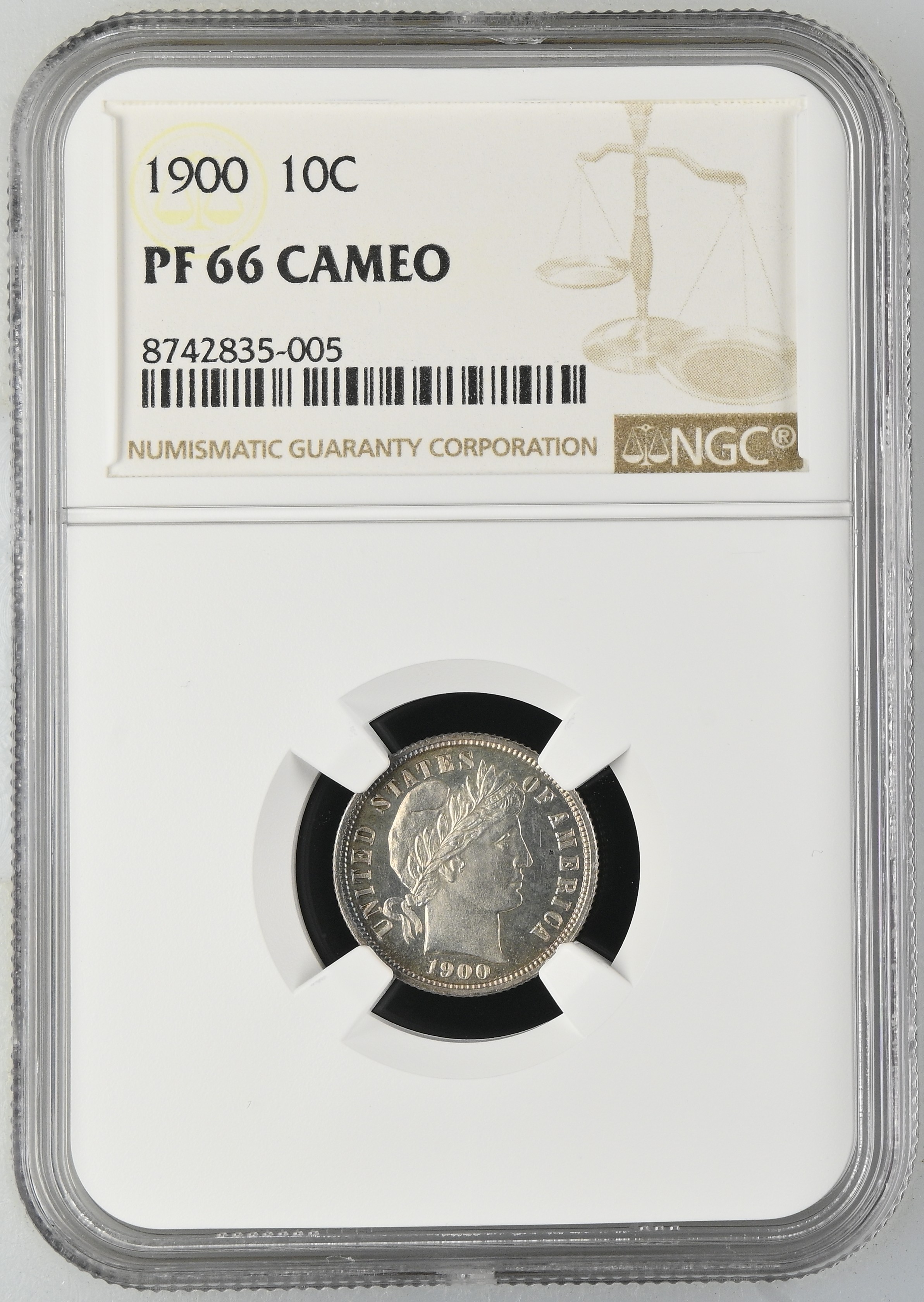 1900 10c PR CAM