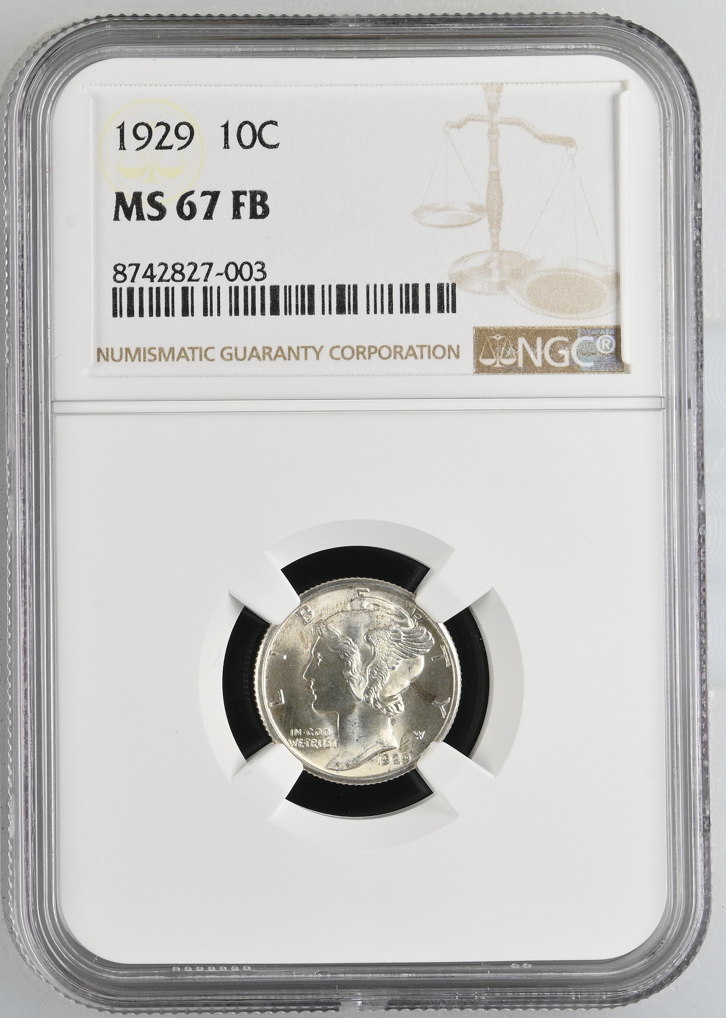 1929 10c MS FB