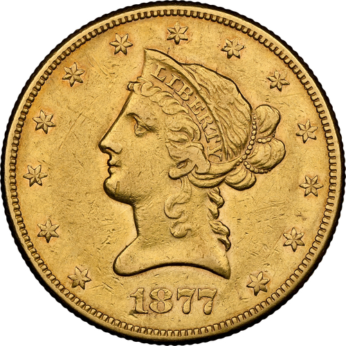 1877-CC $10 MS