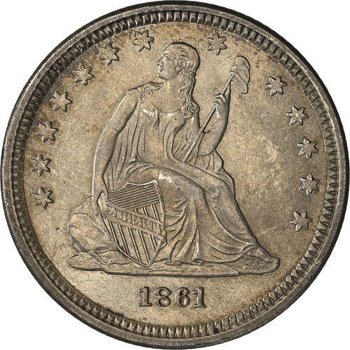 1861 25c MS