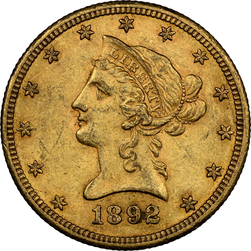 1892-CC $10 MS