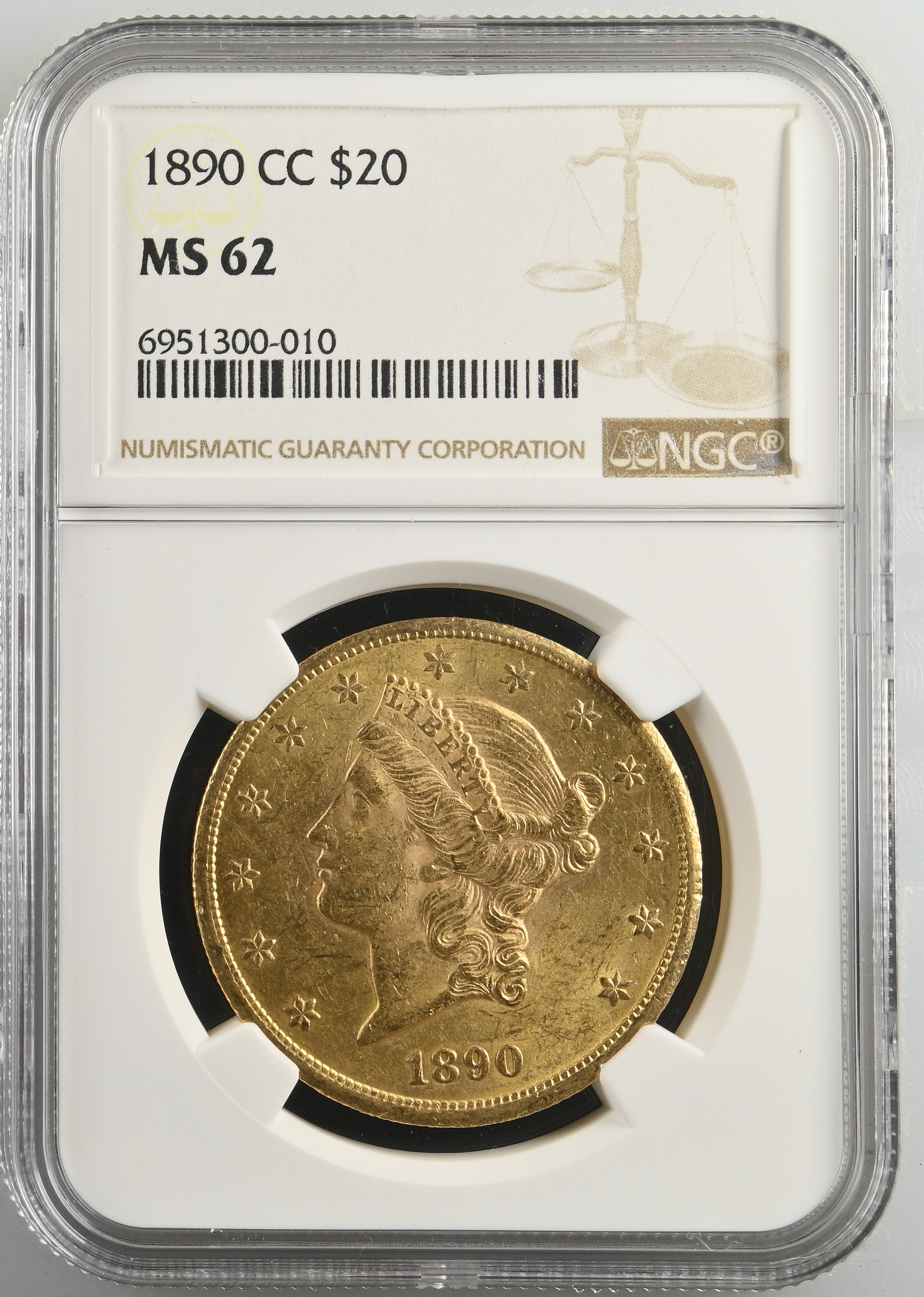 1890-CC $20 MS